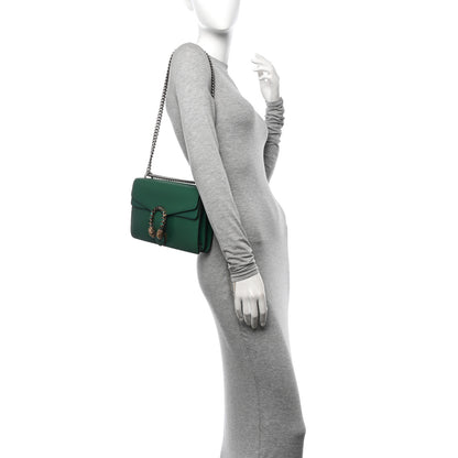 Gucci Pebbled Calfskin Small Dionysus Shoulder Bag Emerald 2 of 10