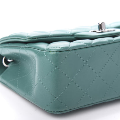 Chanel Lambskin Quilted Mini Rectangular Flap Green 8 of 12