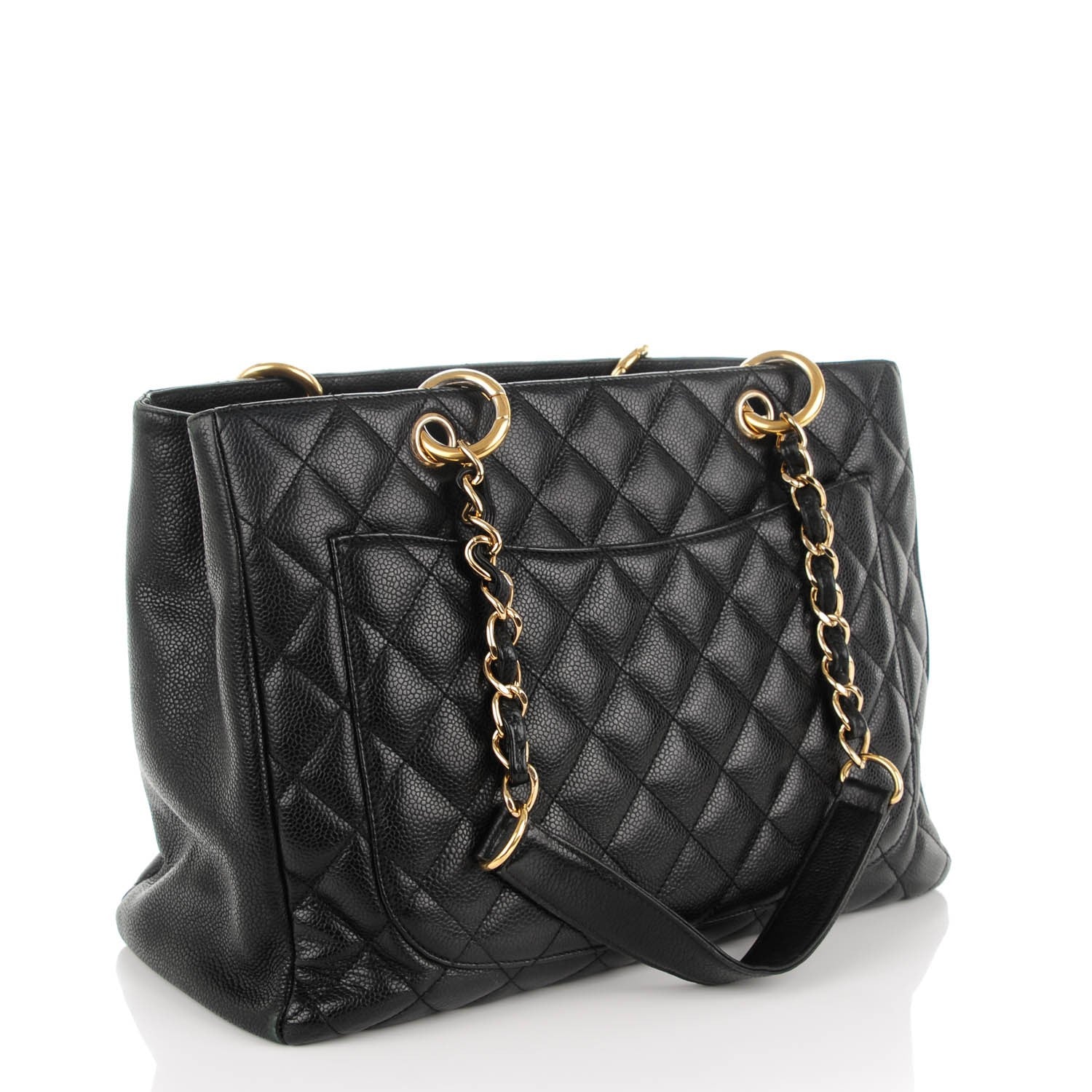 Chanel Caviar Quilted Grand Shopping Tote GST Black 3 of 7