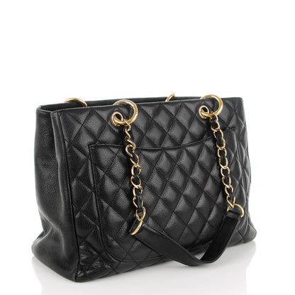 Chanel Caviar Quilted Grand Shopping Tote GST Black 3 of 7