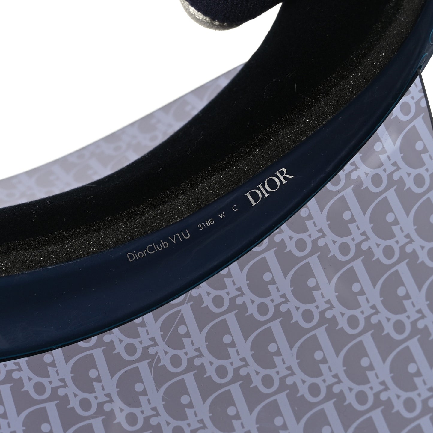Oblique DiorClub V1U Sun Visor Blue