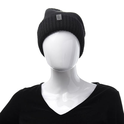 Hermes Cashmere Knit Boston Beanie Hat M Black 2 of 5