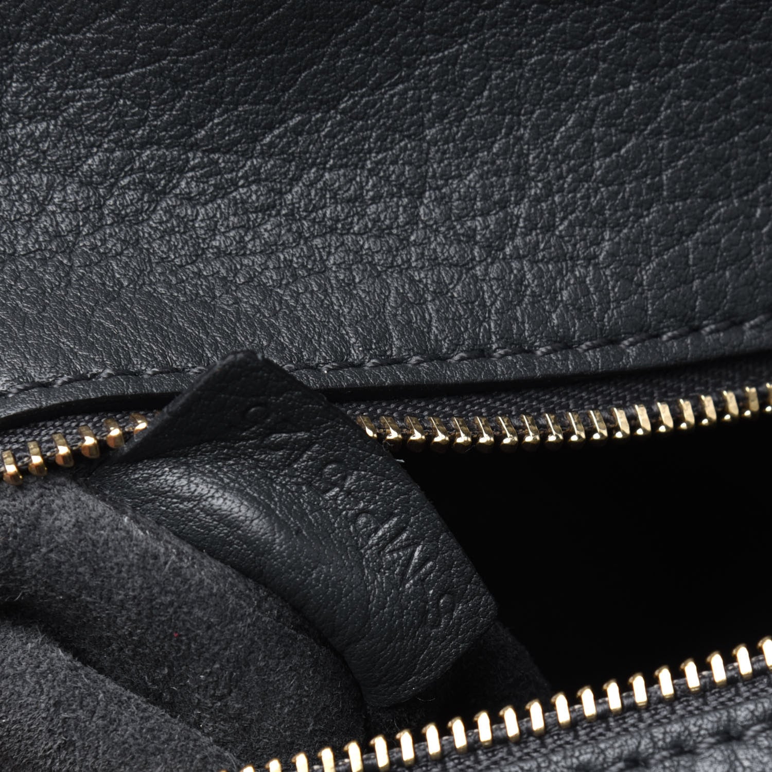 Celine Crisped Calfskin Mini Tie Knot Tote Anthracite 7 of 21