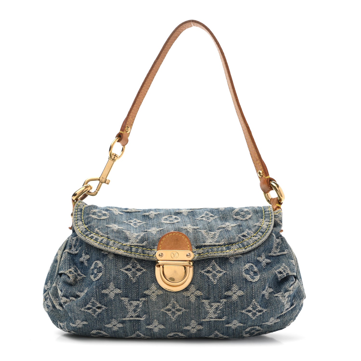 Louis Vuitton Monogram Denim Mini Pleaty Blue 1 of 10