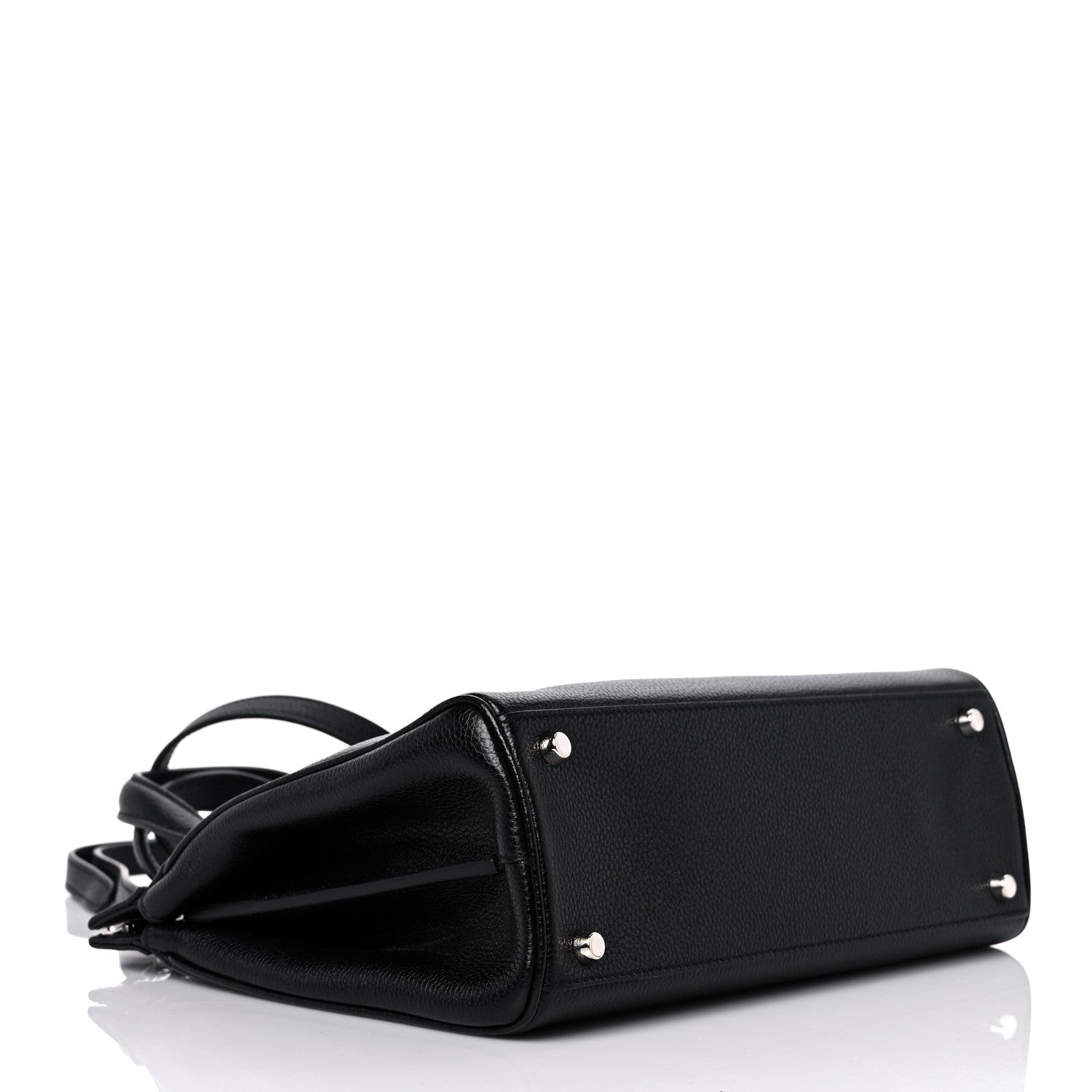 Gucci Grainy Calfskin Small Zumi Top Handle Bag Black 3 of 12