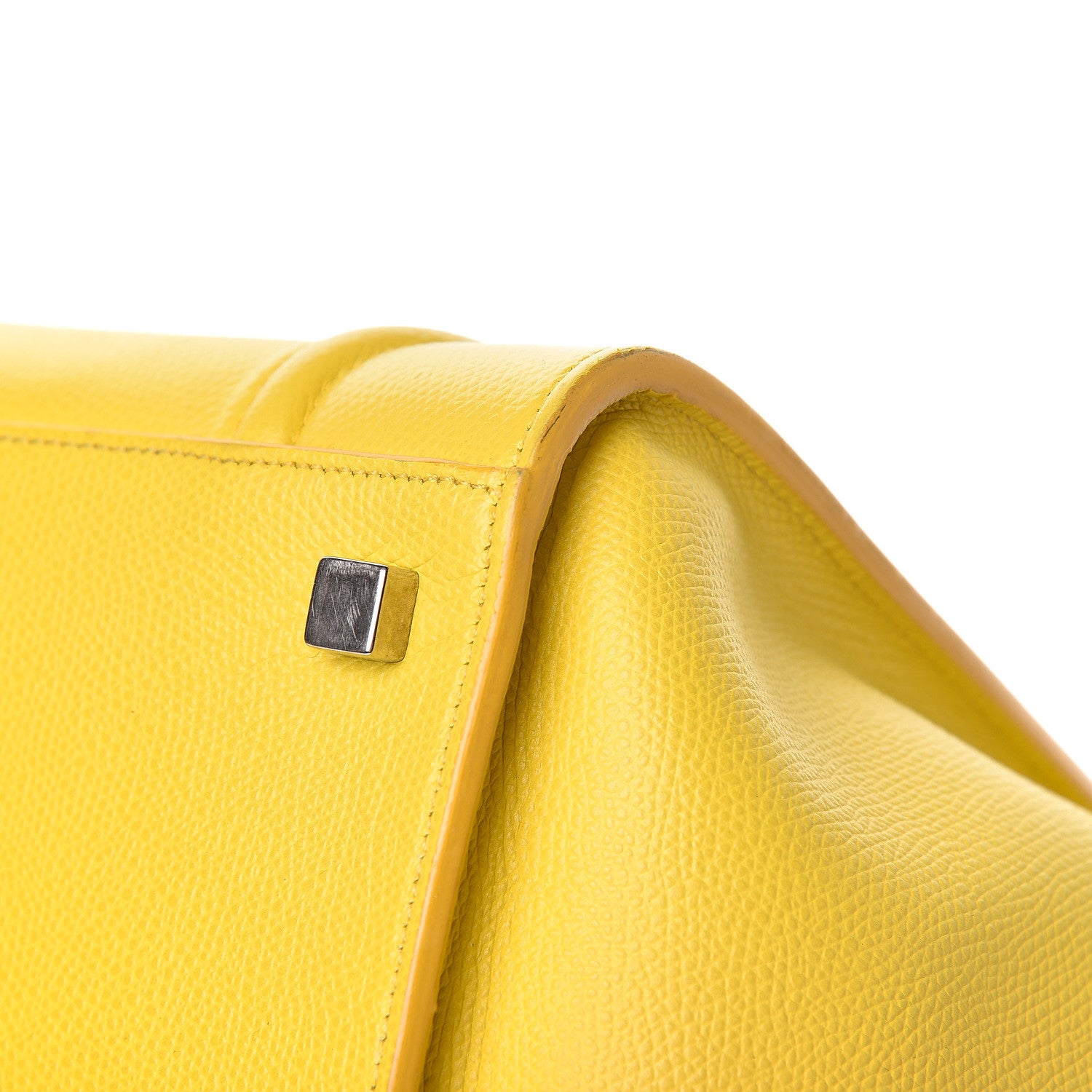 Celine Grained Calfskin Medium Phantom Luggage Yellow 27 of 28