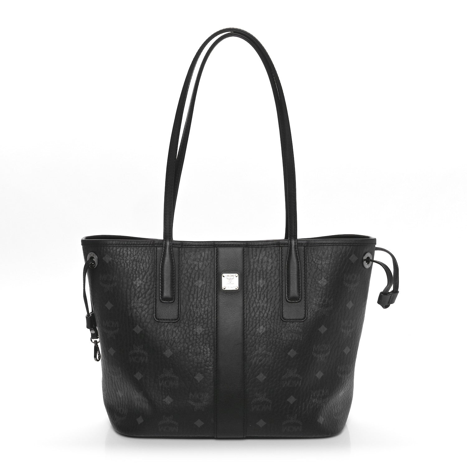 MCM Visetos Small Liz Reversible Shopper Tote Black 1 of 16