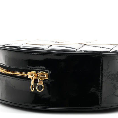 Chanel Patent CC Round Vanity Case Black 10 of 11