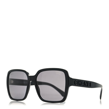 Chanel Acetate Square Sunglasses 5408 Black 1 of 8