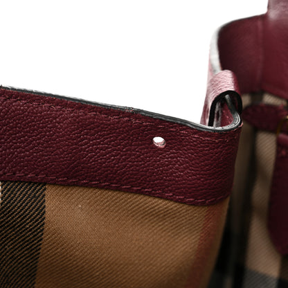 Burberry Soft Grain Medium Buckle Tote Dark Plum 18 of 25