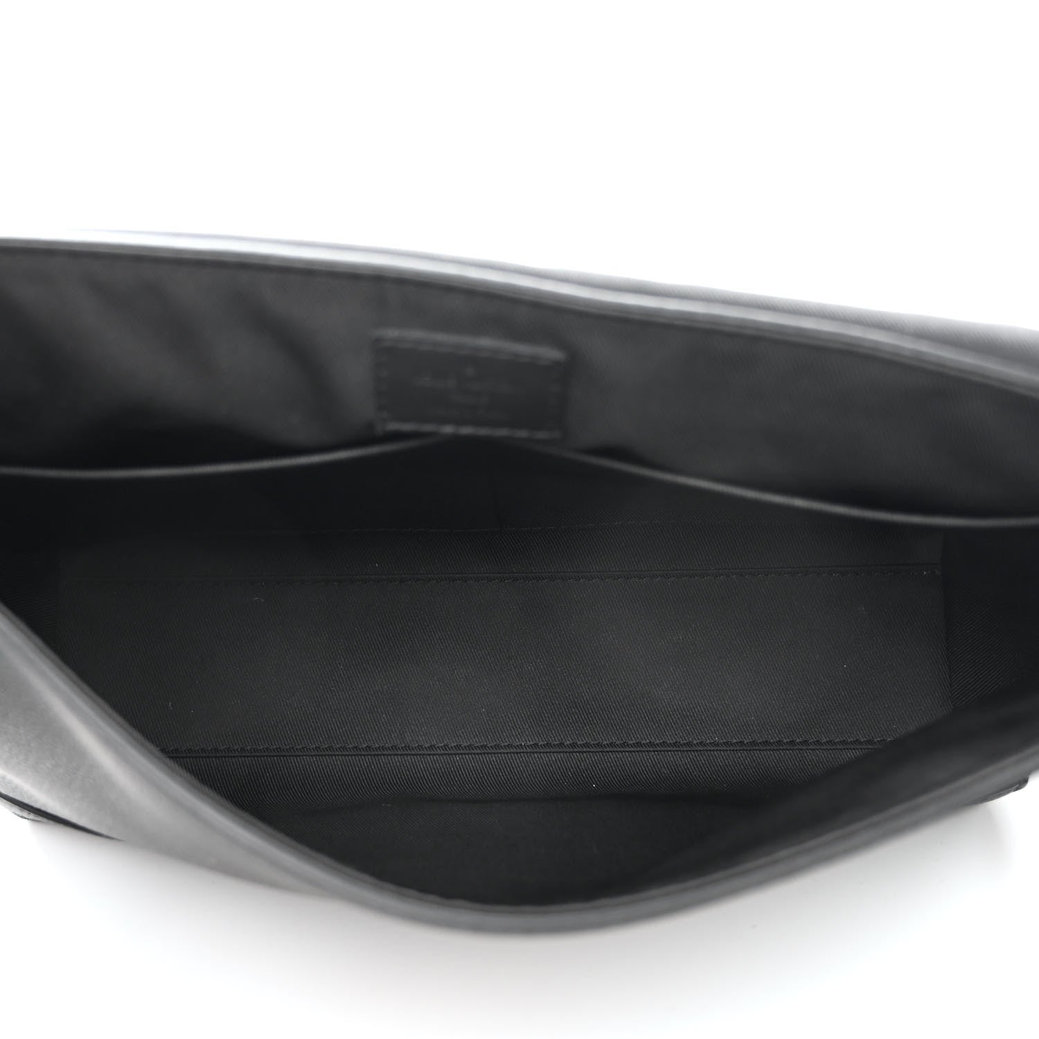 Louis Vuitton Calfskin Aerogram Messenger Black 5 of 11