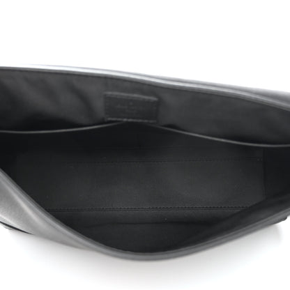 Louis Vuitton Calfskin Aerogram Messenger Black 5 of 11