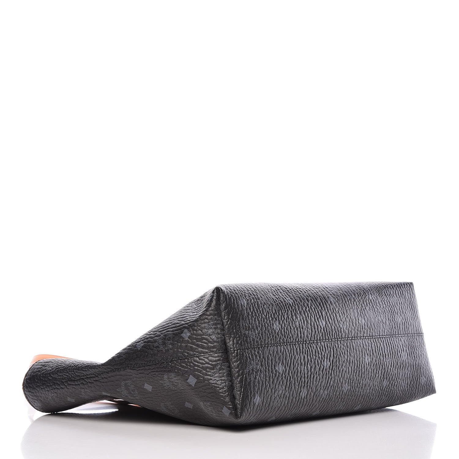 MCM Visetos Medium Anya Shopper Tote Black 4 of 10