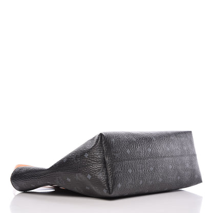 MCM Visetos Medium Anya Shopper Tote Black 4 of 10