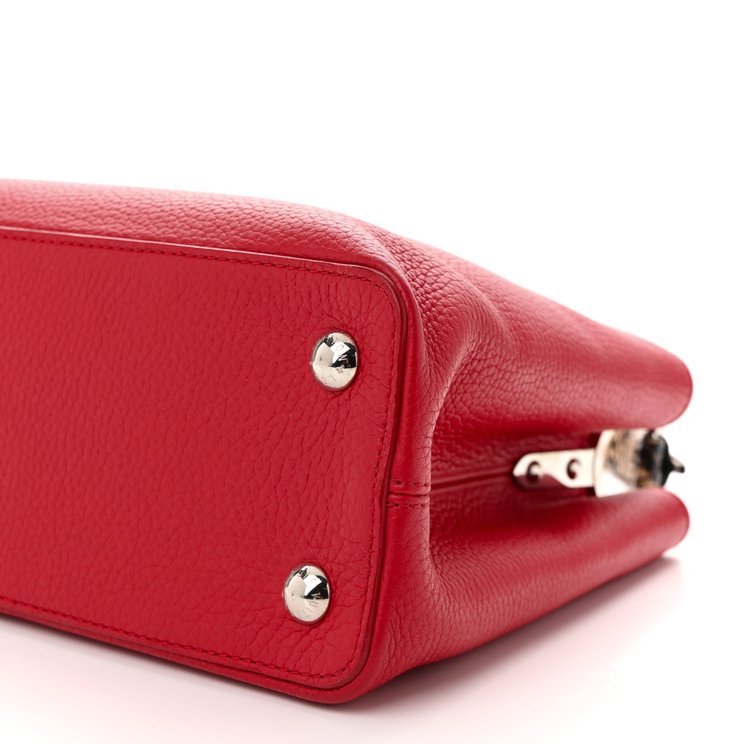 Louis Vuitton Taurillon Snakeskin Capucines PM Rubis 9 of 11