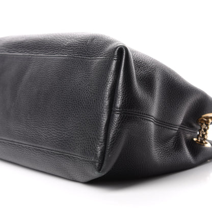 Gucci Pebbled Calfskin Medium Soho Chain Shoulder Bag Black 9 of 9