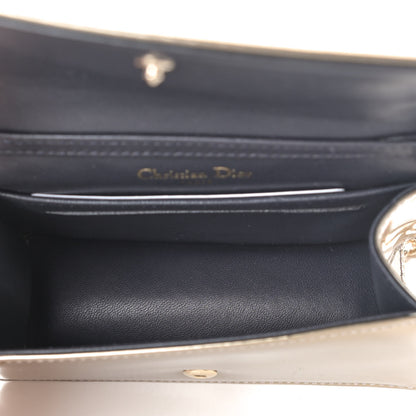 Christian Dior Metallic Patent Micro-Cannage Baby Diorama Flap Bag Gold 4 of 4