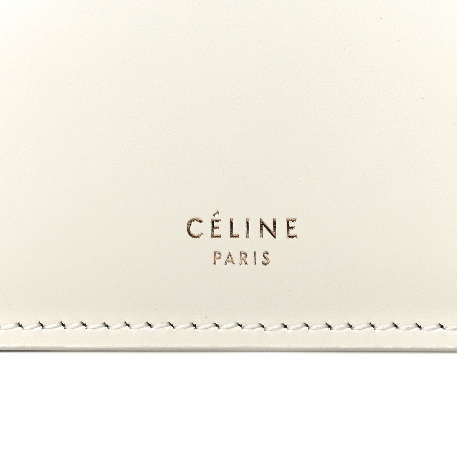 Celine Patina Box Calfskin Medium Clasp Bag White 5 of 10