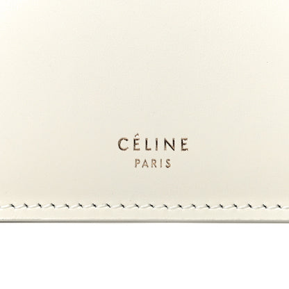 Celine Patina Box Calfskin Medium Clasp Bag White 5 of 10
