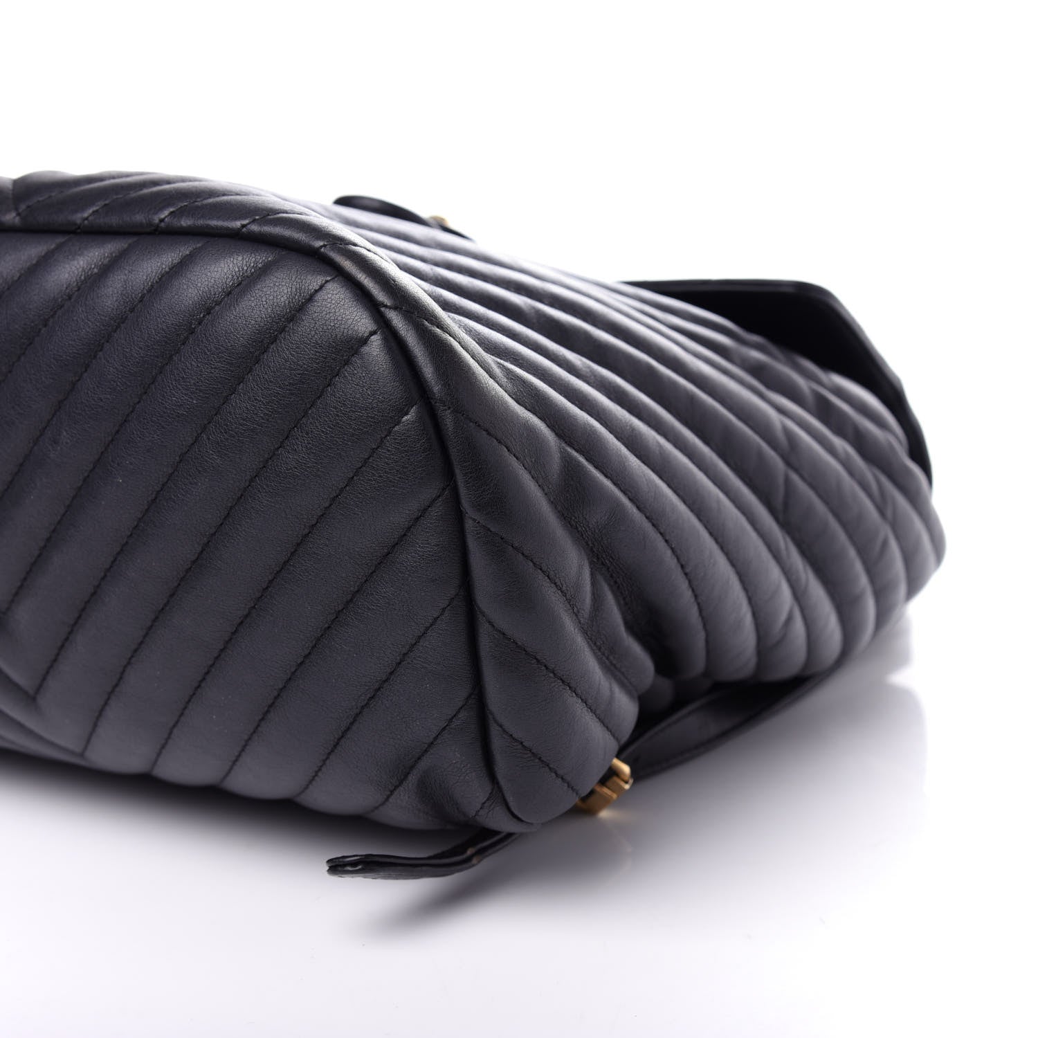 Chanel Calfskin Chevron Quilted Large Urban Spirit Backpack Black 9 of 10
