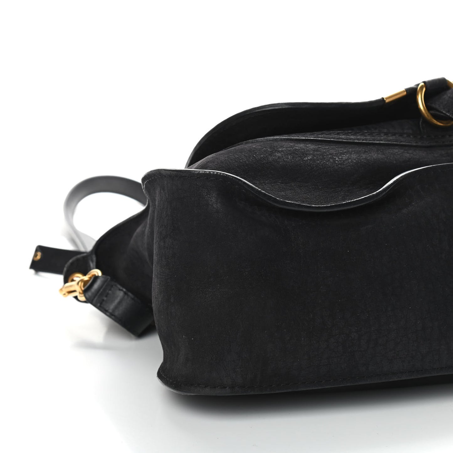 Nubuck Calfskin Medium Marcie Satchel Black