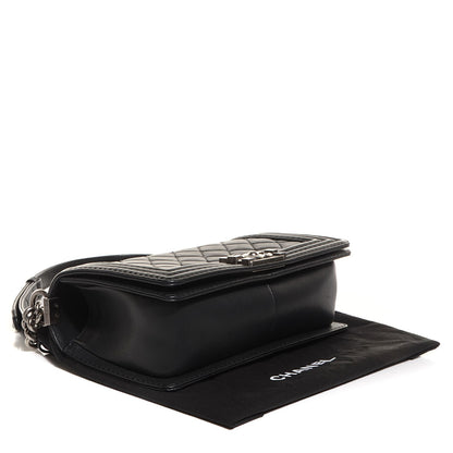 Chanel Calfskin Quilted Medium Boy Flap Black 4 of 8