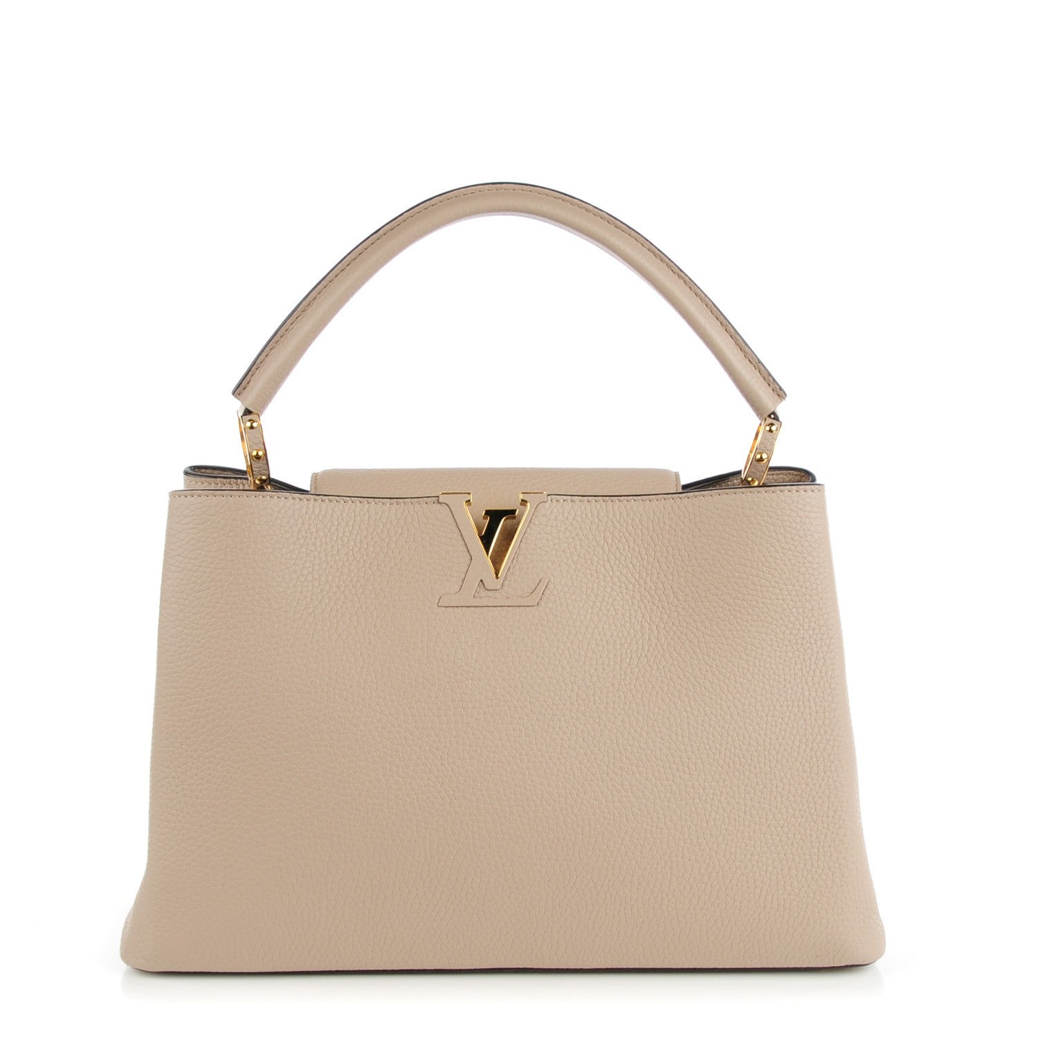 Louis Vuitton Taurillon Capucines MM Galet 1 of 8