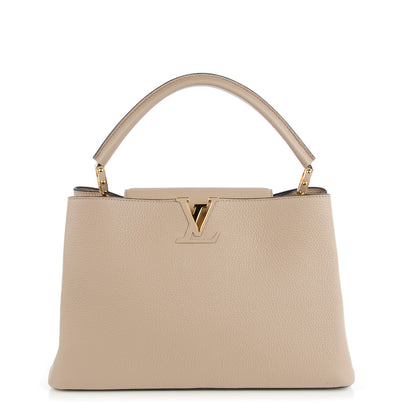 Louis Vuitton Taurillon Capucines MM Galet 1 of 8