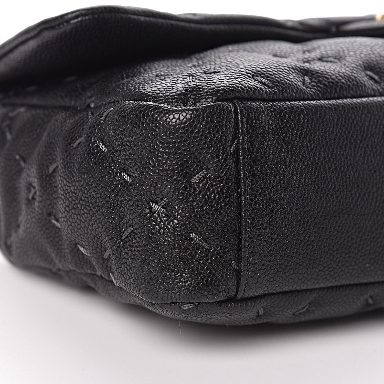 Chanel Caviar Stitched Flap Black 9 of 12