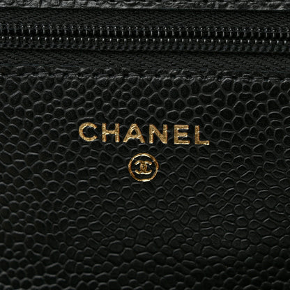 Chanel Caviar Quilted Wallet on Chain WOC Black 6 of 11