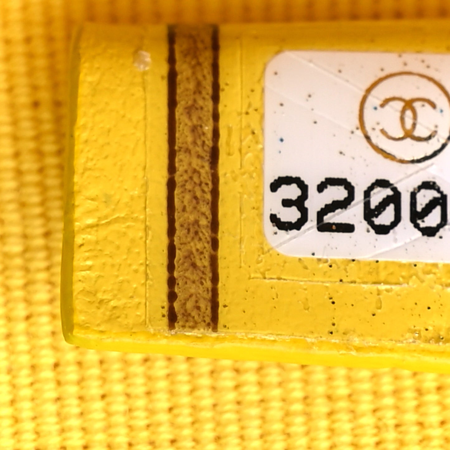 Lambskin Quilted Mini Lacquered Chain Clutch Yellow
