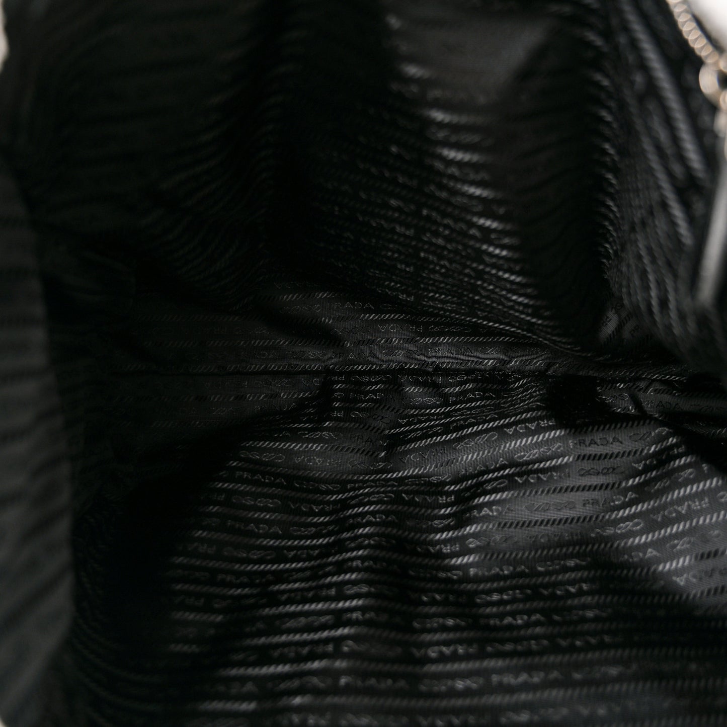 Terry Cloth Tote Bag White Black