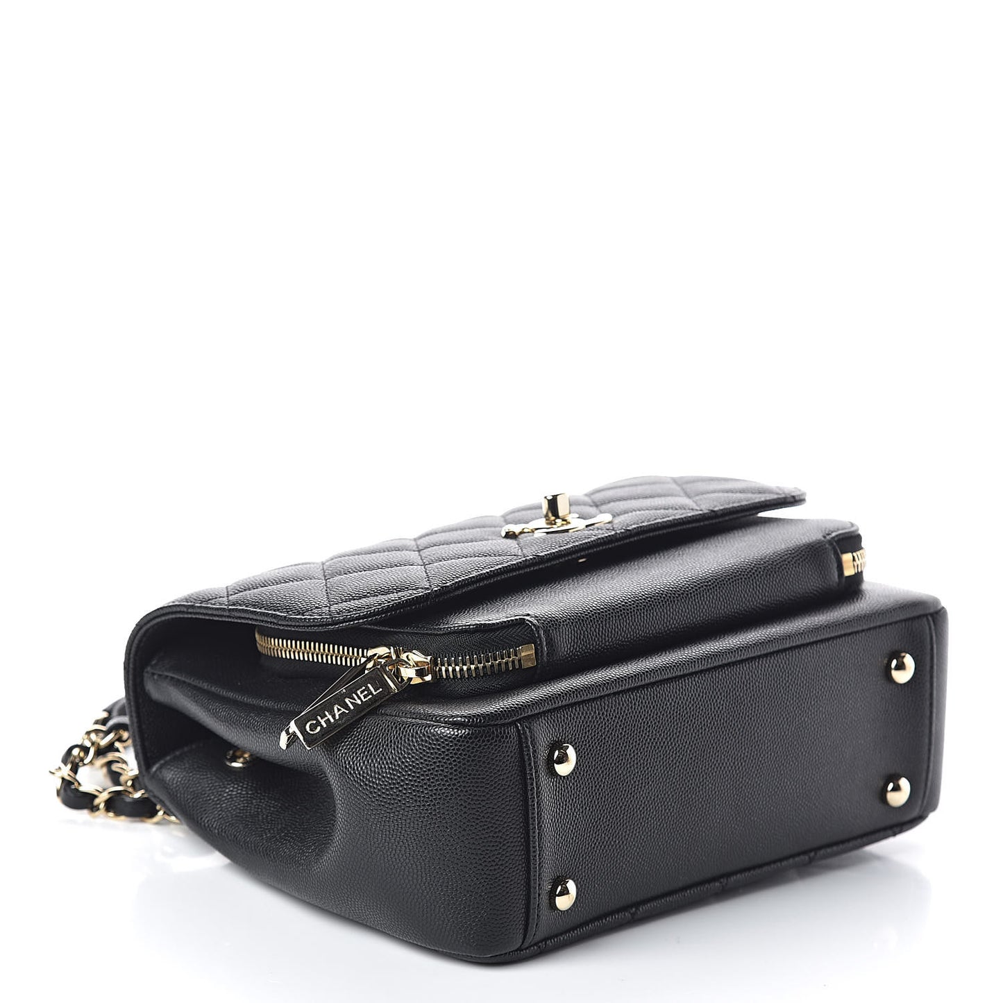 Caviar Quilted Medium Business Affinity Flap Black