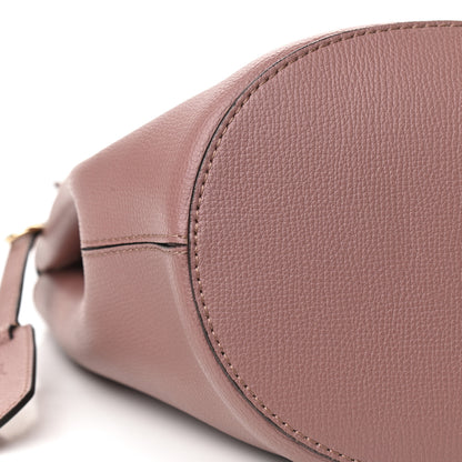 Burberry Calfskin Small Lorne Bucket Crossbody Light Elderberry 5 of 9