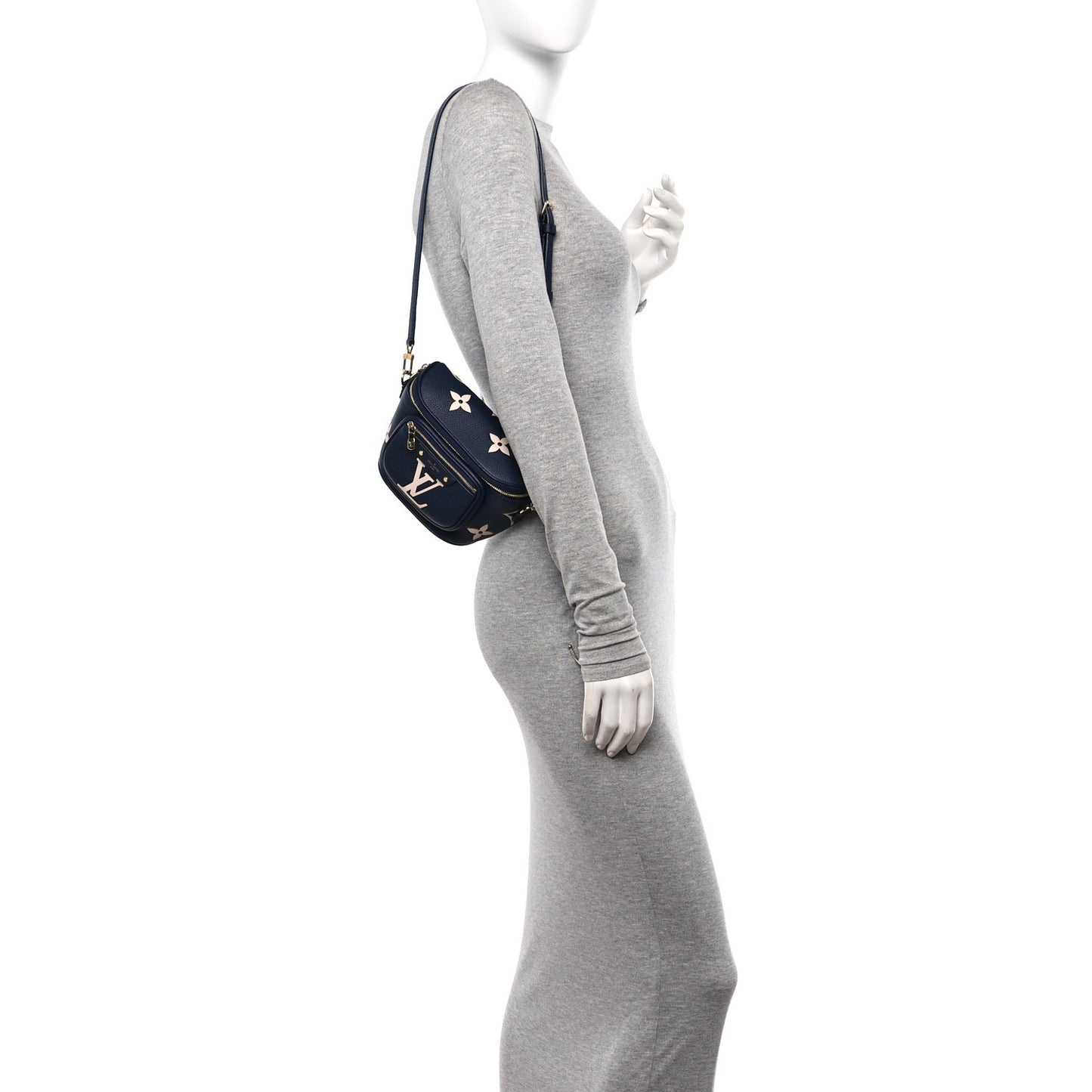 Empreinte Monogram Giant Mini By The Pool Bumbag Blue Beige