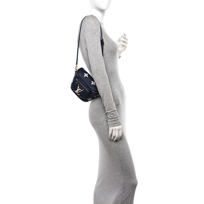 Louis Vuitton Empreinte Monogram Giant Mini By The Pool Bumbag Blue Beige 2 of 9
