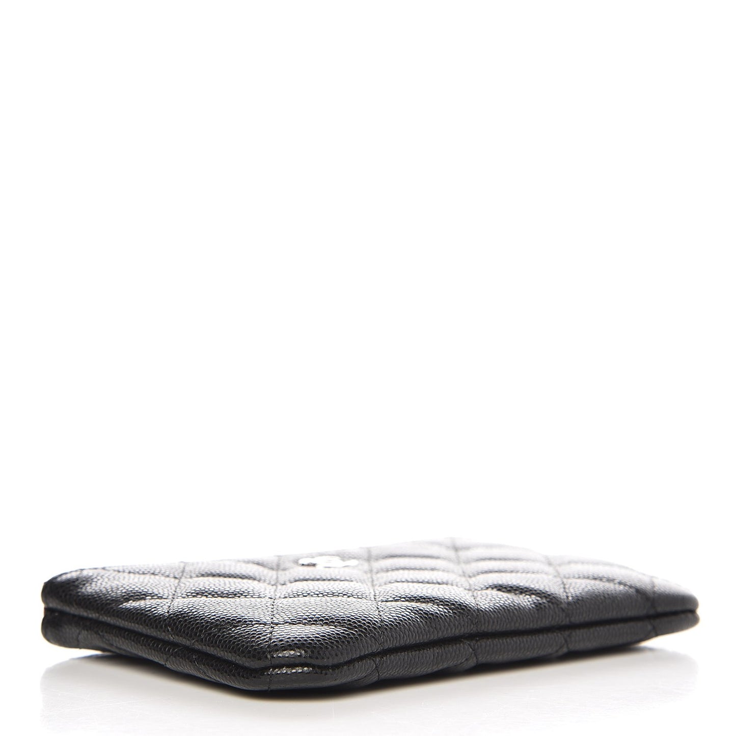 Caviar Quilted Small Cosmetic Case Black