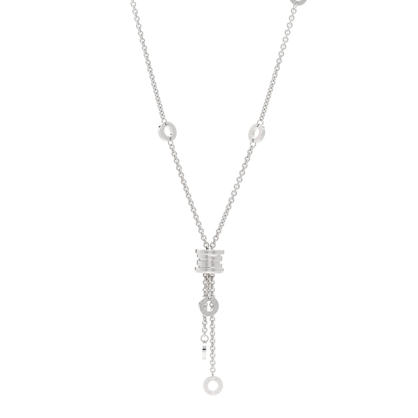 18K White Gold B.Zero1 Lavalier Necklace