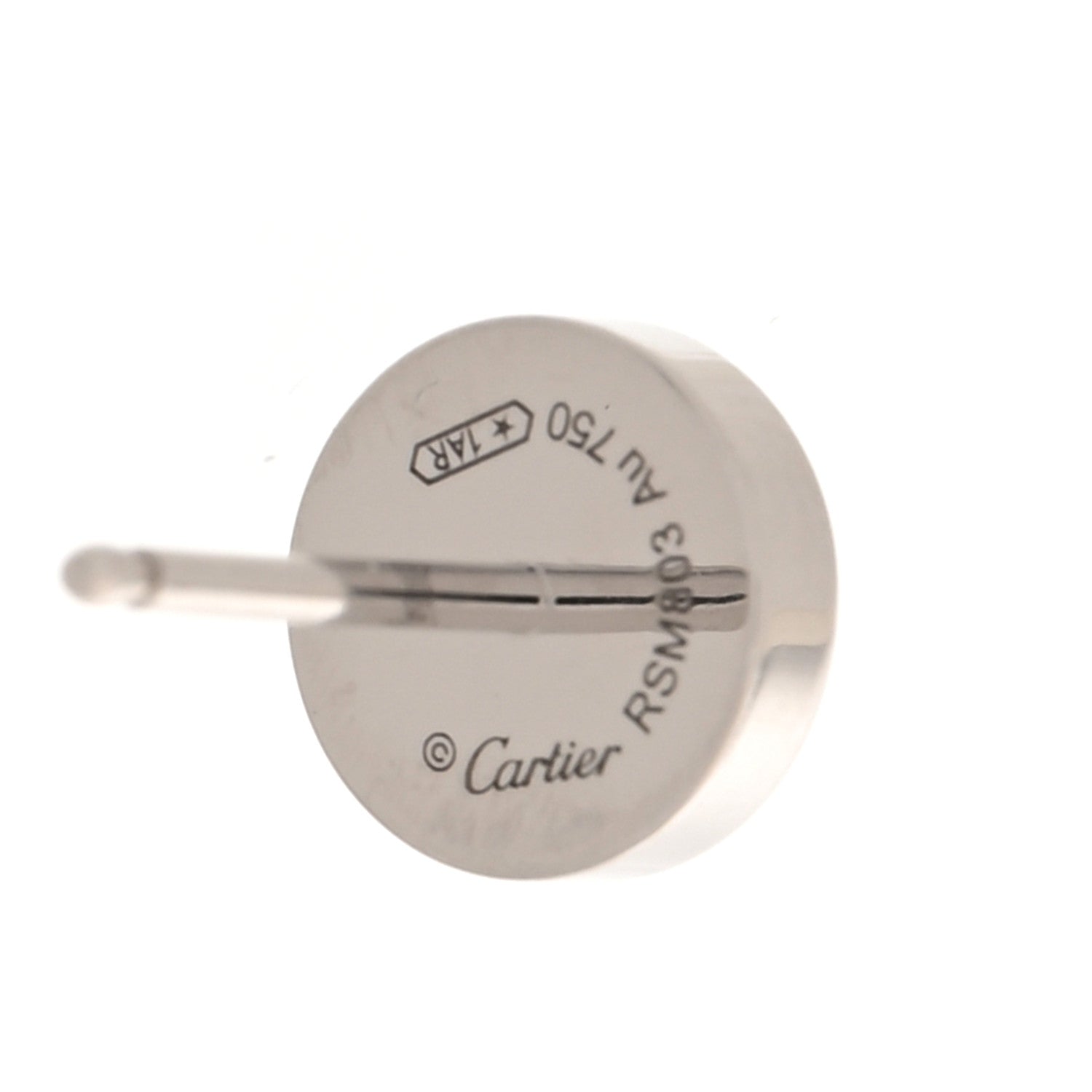 Cartier 18K White Gold LOVE Earrings 4 of 5