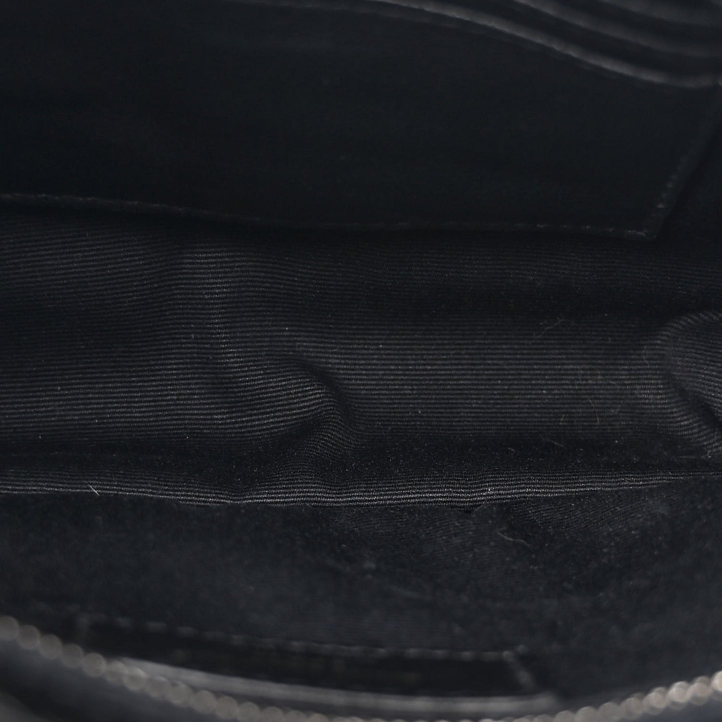 Crinkled Calfskin Matelasse Monogram Niki Chain Wallet Black