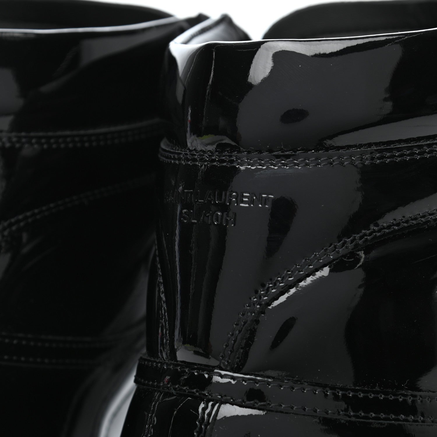 Saint Laurent Patent Court Classic SL/10H High Top Sneakers 44 Black 7 of 10