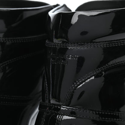 Saint Laurent Patent Court Classic SL/10H High Top Sneakers 44 Black 7 of 10