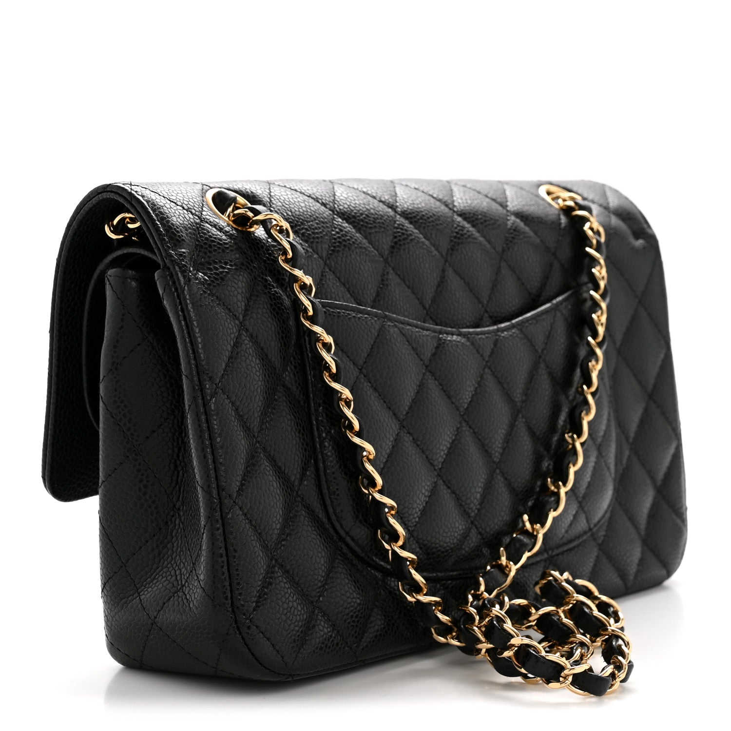 Chanel Caviar Quilted Medium Double Flap Black 3 of 15
