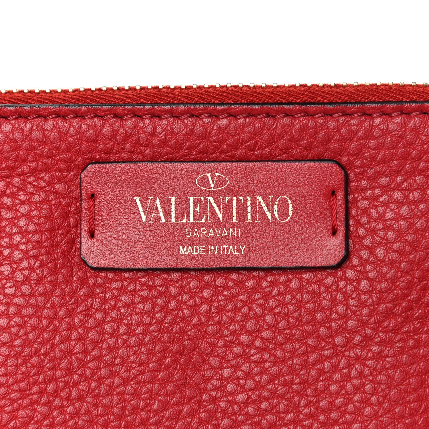 Valentino Garavani Pebbled Calfskin Small Rockstud Bucket Bag Red 6 of 11