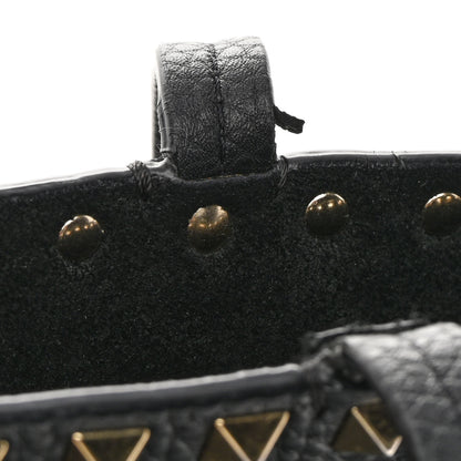 Valentino Garavani Grained Calfskin Small Rockstud Shoulder Tote Black 14 of 20