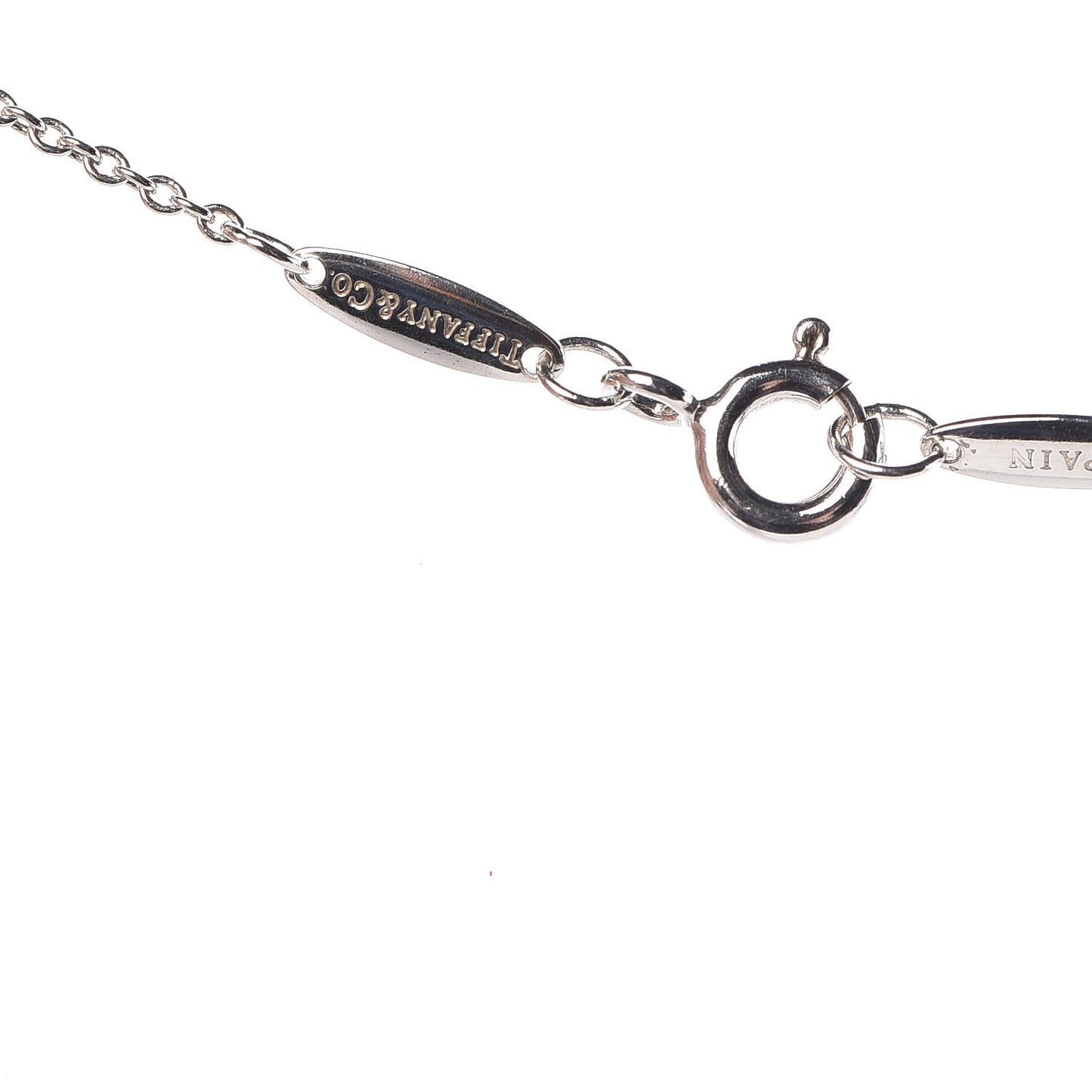 Sterling Silver Diamond .10ct Elsa Peretti Diamonds by the Yard Pendant Necklace