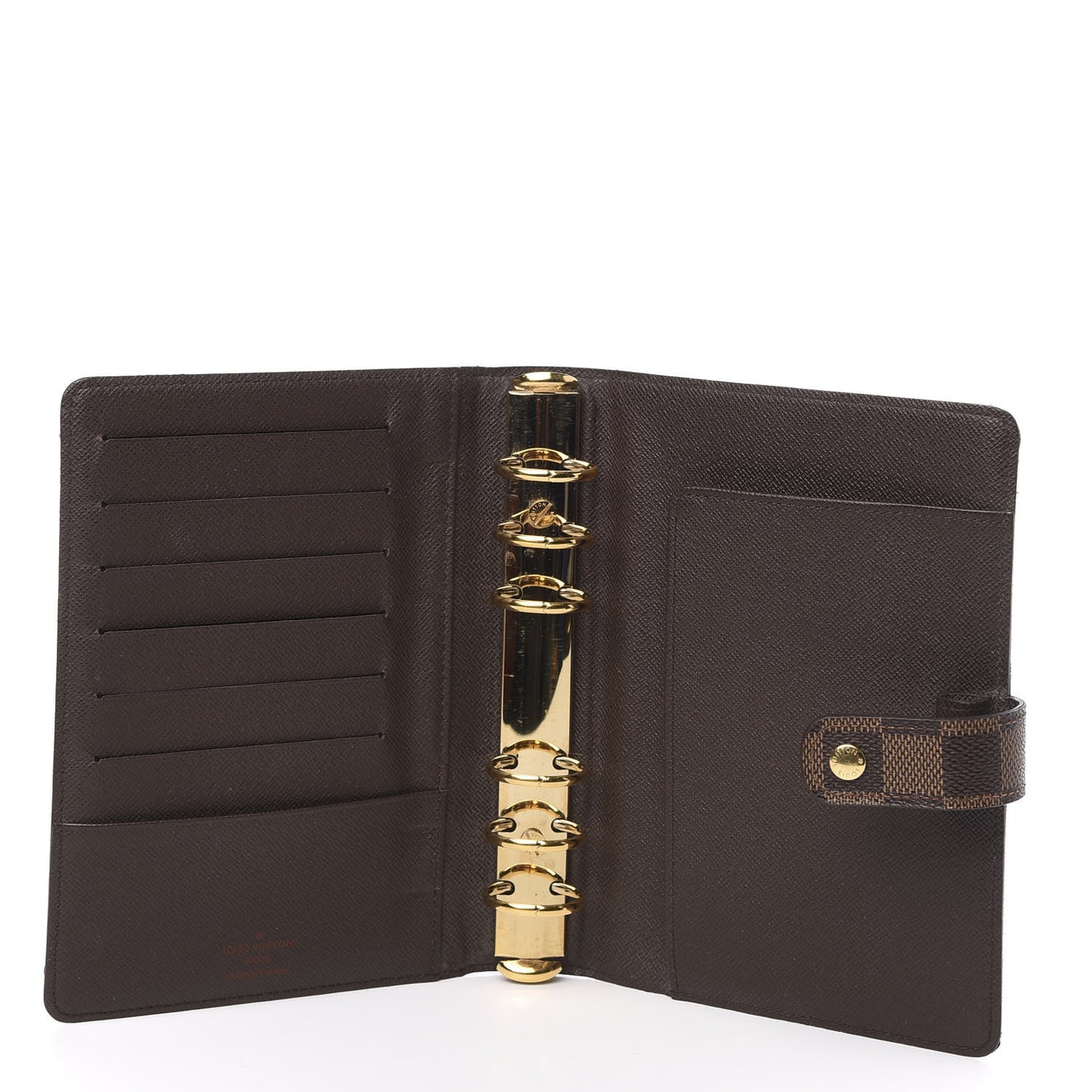 Damier Ebene Medium Ring Agenda Cover