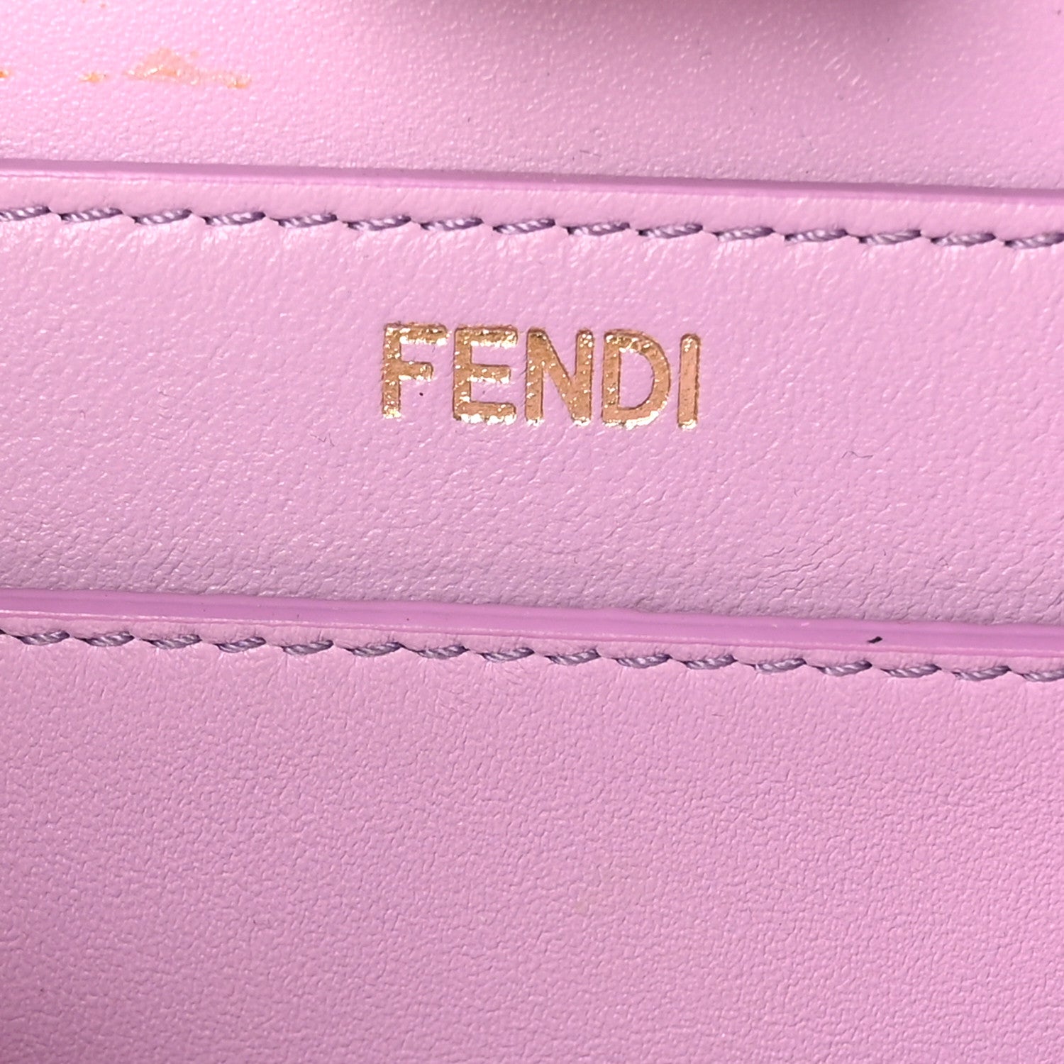 Fendi Vitello Seta Shiny Nappa Plexiglass Small Peekaboo I SEE U Satchel Violetta 6 of 10