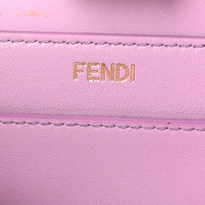 Fendi Vitello Seta Shiny Nappa Plexiglass Small Peekaboo I SEE U Satchel Violetta 6 of 10