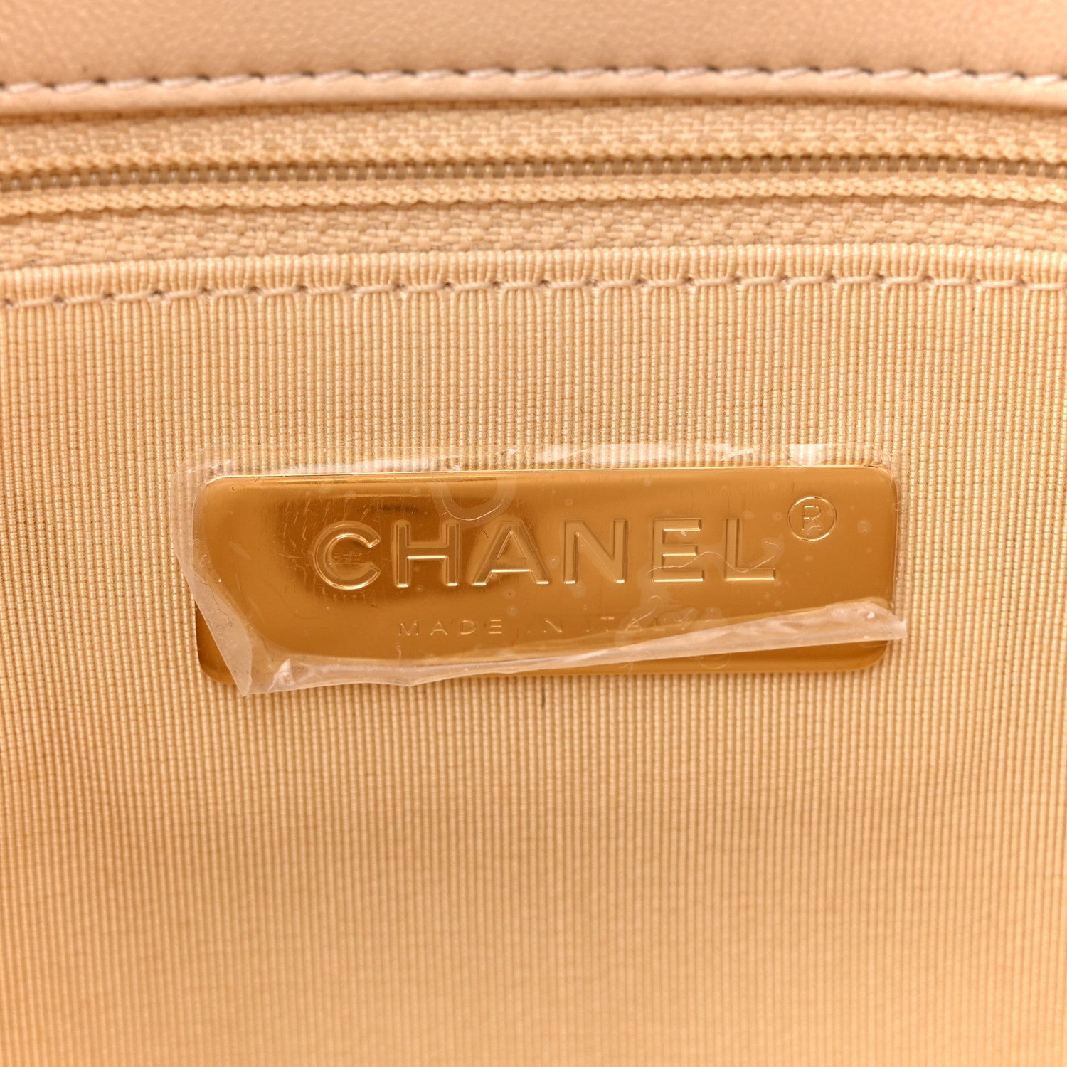 Chanel Lambskin Quilted Medium Chanel 19 Flap Beige 6 of 11